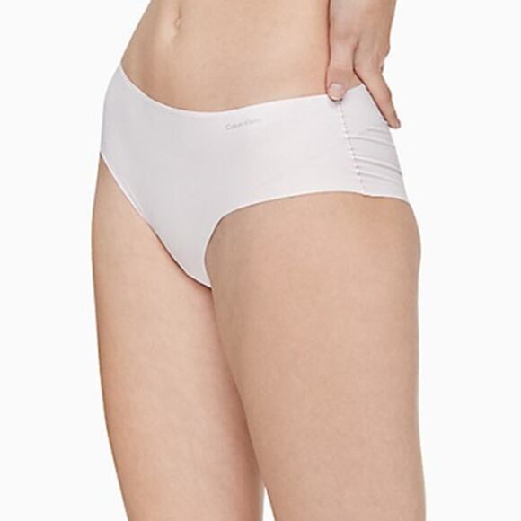 Set of 2 Calvin Klein Invisibles Hipster Underwear D3429 white/pink Small - Picture 2 of 12